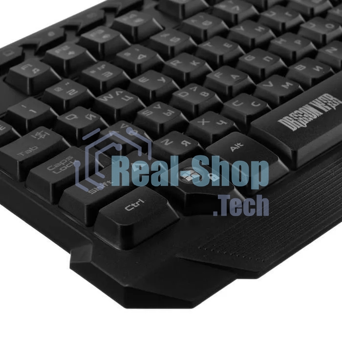Комплект клавиатура+мышь Qumo Mystic K58/M76 проводной, USB, 3200 DPI, чёрный