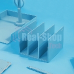 Подставка-ограничитель для книг Deli NS006BLUE Nusign 162x162x122мм синий