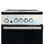 Плита электрическая De Luxe 506004.04ЭС-010 серебристый, конфорок 4 шт, духовка 60 л, 50 см x 87 см x 60 см