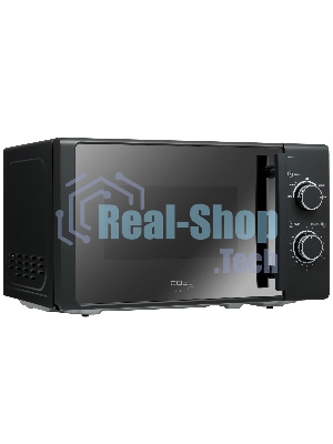 Микроволновая печь CASO M 20 EASY зеркальный/черный, 20 л, 700 Вт, переключатели - поворотный механизм