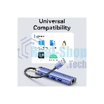 Сетевой адаптер Vention USB 3.0 M/Gigabit Ethernet RJ45+OTG хаб 3xUSB Синий - 0.15м.