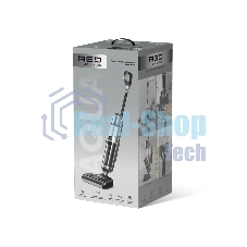 Пылесос вертикальный моющий Red Solution W3450 серый, питание от аккумулятора, 72 Вт, уборка влажная/сухая, пылесборник 0.6 л