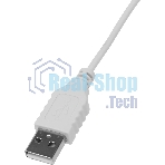 Мышь проводная Logitech B100 белый, 1000 dpi, USB, кнопки - 3