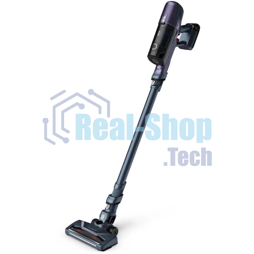 Пылесос вертикальный Tefal TY6838WO серый/фиолетовый, питание от аккумулятора, 100 Вт, уборка сухая, пылесборник 0.55 л