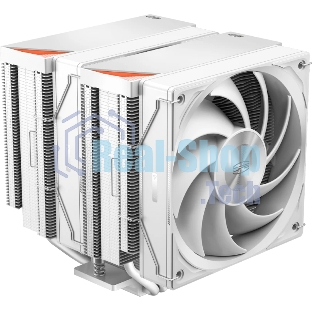 Кулер для процессора PCCooler RZ620 WH (260W, 4-pin PWM, 158мм, Al/Cu, 6x6мм, 2x120мм, 86.73CFM, 32dBA, 1800RPM, S: 1851/1700/1200/115X, AM5/AM4, белый)