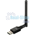 Адаптер USB Buro Bluetooth 5.0+EDR class 1 100м черный