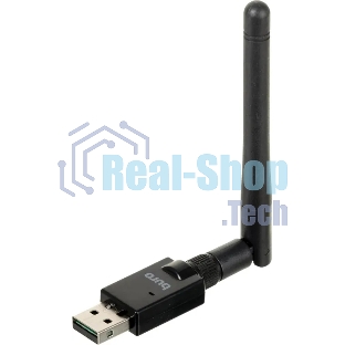 Адаптер USB Buro Bluetooth 5.0+EDR class 1 100м черный