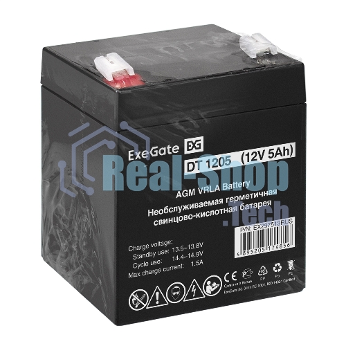 Аккумуляторная батарея ExeGate DT 1205 (12V 5Ah, клеммы F2)