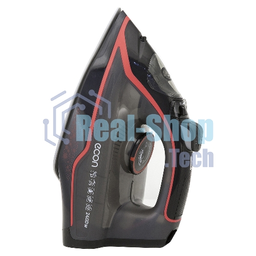Утюг ECON ECO-BI2405 черный/красный, 2400 Вт, 40 г/мин, 140 г/мин, 210 мл