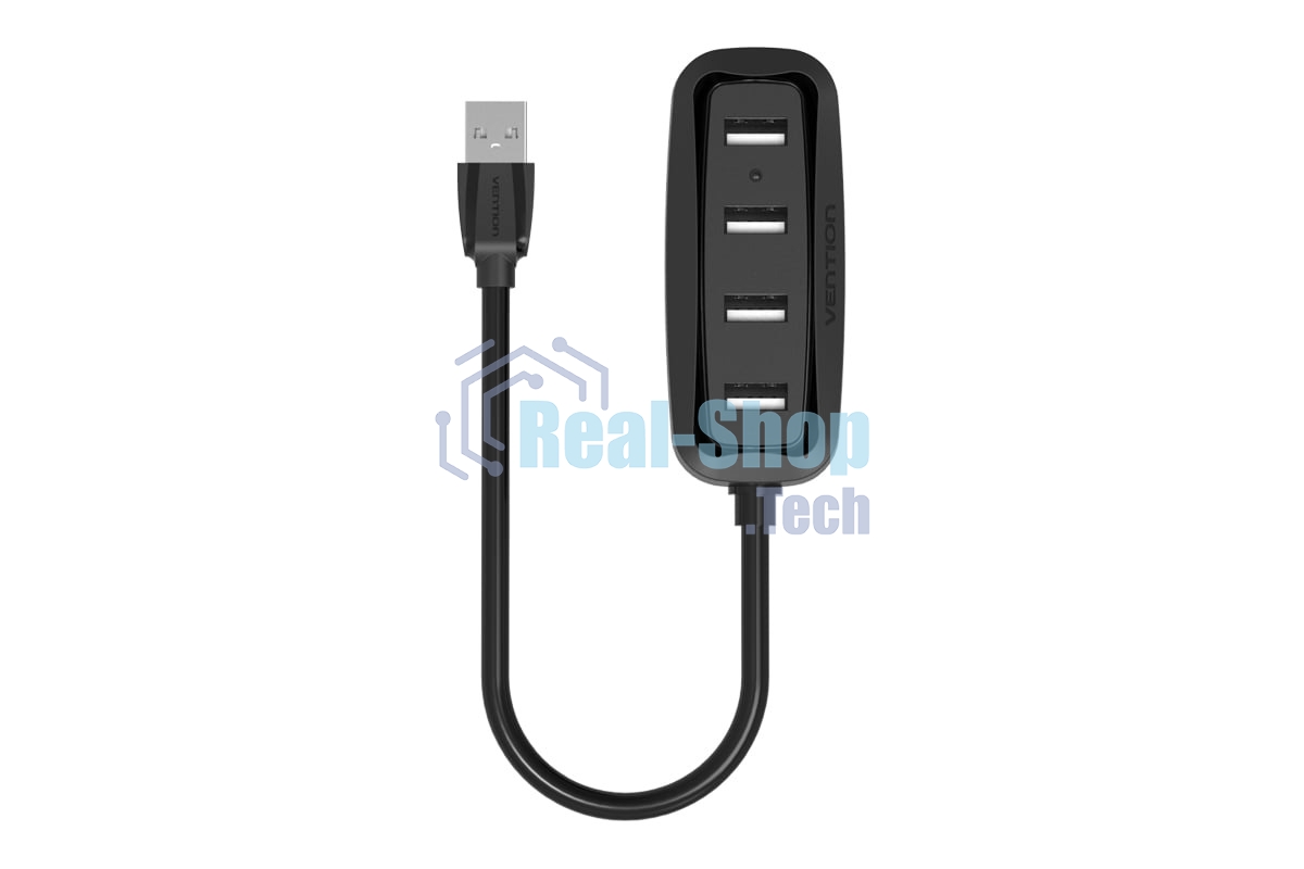 USB-концентратор Vention VAS-J43-B100, USB 2.0, USB 4 порта, USB