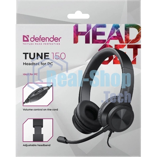 Гарнитура Defender Tune 150 чёрный, проводная