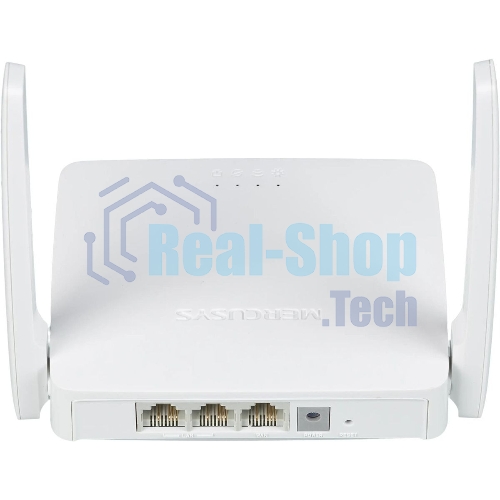 Роутер Mercusys 300Mbps Multi-Mode Wireless N Router, 2× Fixed External Antennas, 2× 10/100 Mbps LAN Ports, 1× 10/100 Mbps WAN Port, FEATURE: Access Point Mode, WPS/Reset Button, IPTV, IPv6, Beamforming, MU-MIMO, Parental Controls, Guest Network