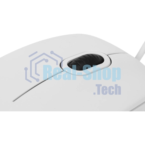 Мышь проводная Logitech B100 белый, 1000 dpi, USB, кнопки - 3