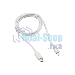 Кабель Rexant Type-C-Lightning 2.4 A, 1 м, белый ПВХ