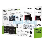 Видеокарта Asus GeForce RTX 5060 DUAL OC White, Nvidia RTX 5060, 8GB GDDR7, 128 bit, PCI-E 5.0, DPx3, HDMIx1, 2535 MHz