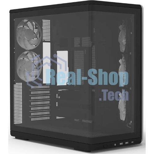 Компьютерный корпус ZALMAN MidTower P60 black (ATX, без БП, 2xUSB 3.0+USB Type C, 5x120мм ARGb) (Zalman P60 Black)