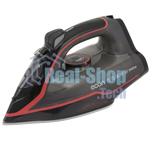 Утюг ECON ECO-BI2405 черный/красный, 2400 Вт, 40 г/мин, 140 г/мин, 210 мл