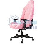 Кресло Knight N1 Fabric розовый, велюр, 120 кг, механизм качания