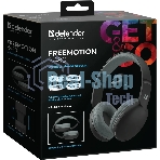 Беспроводные/проводные наушники Defender FreeMotion B480 черный, накладные, Bluetooth + проводной, складная конструкция, до 8 ч