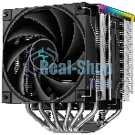 Кулер для процессора DEEPCOOL AK620 DIGITAL SE LGA20XX/1700/1200/115X/AM5/AM4 (9шт/кор, TDP 260W, PWM, DUAL Fan 120мм, 6 тепл. трубок, ARGb, черный) RET (R-AK620-BKADMN-GJD)