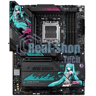 Материнская плата ASUS ROG STRIX X870E-H GAMING MIKU AM5 ATX 4xDDR5 2xPCIEx16 4xM.2 3xUSB-C HDMI 5GLAN Wi-Fi 7 