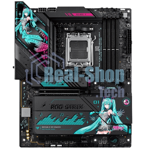Материнская плата ASUS ROG STRIX X870E-H GAMING MIKU AM5 ATX 4xDDR5 2xPCIEx16 4xM.2 3xUSB-C HDMI 5GLAN Wi-Fi 7 