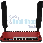 Роутер беспроводной MikroTik L009UiGS-2HaxD-IN AX600 10/100/1000BASE-TX, 2.4Ггц, 8*1Gbit, 1*SFP 2.5Gbit