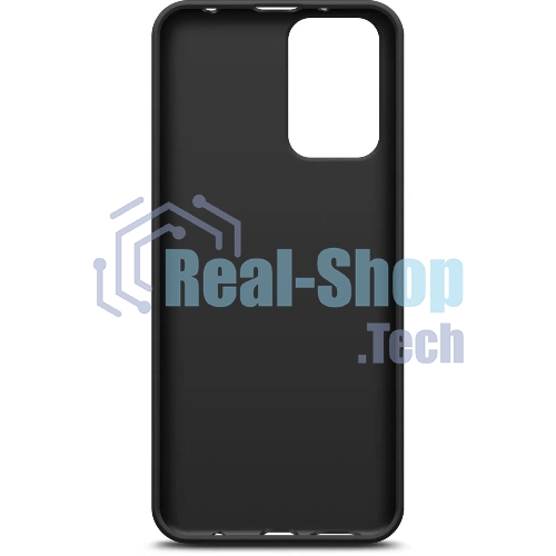 Чехол (клип-кейс) BORASCO Silicone Case, для Xiaomi Redmi 10, черный (матовый)