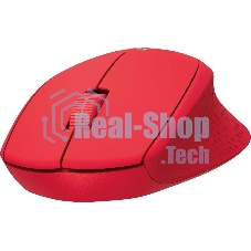 Мышь беспроводная Logitech M280 красный, 1000 dpi, радиоканал, USB, кнопки - 3