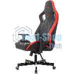 Кресло Knight OUTRIDER черный/красный, экокожа, 120 кг, механизм качания