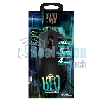 Мышь проводная Qumo UFO M77 черный, 2400 dpi, USB, кнопки - 6
