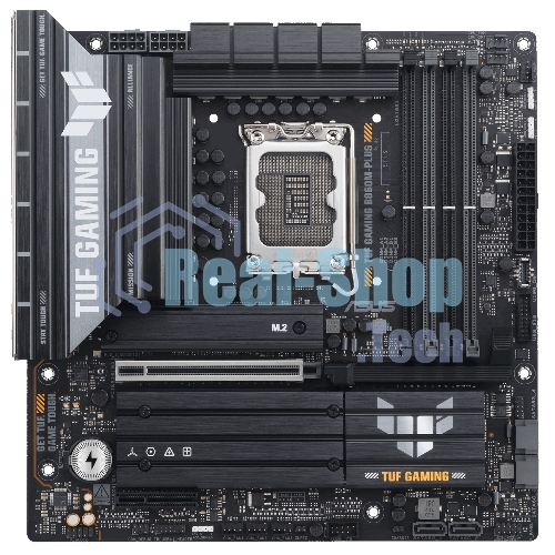 Материнская плата ASUS TUF GAMING B860M-PLUS, LGA 1851, Intel B860, 4xDDR5, 4xSATA, 3xM.2, 1xPCIe 5.0 x16, 1xPCIe x4, 1xUSB-C, 4xUSB-A 3.2 Gen 1, 2xUSB-A 3.2 Gen 2, 1xHDMI, 1xDP, 1x2.5Gb LAN, 7.1, mATX