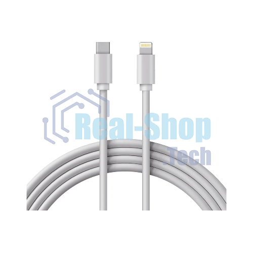 Кабель Rexant Type-C-Lightning 2.4 A, 1 м, белый ПВХ