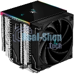 Кулер для процессора DEEPCOOL AK620 DIGITAL SE LGA20XX/1700/1200/115X/AM5/AM4 (9шт/кор, TDP 260W, PWM, DUAL Fan 120мм, 6 тепл. трубок, ARGb, черный) RET (R-AK620-BKADMN-GJD)