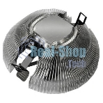 Кулер для процессора PCCooler E80 (65W, 3-pin, 42mm, Al/Cu, -mm, 1x80мм, 29.61CFM, 22dBA, 2000RPM, S: 1851/1700/1200/115X, AM5/AM4, silver, black)