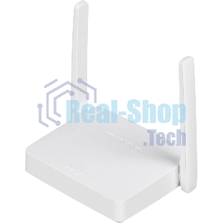 Роутер Mercusys 300Mbps Multi-Mode Wireless N Router, 2× Fixed External Antennas, 2× 10/100 Mbps LAN Ports, 1× 10/100 Mbps WAN Port, FEATURE: Access Point Mode, WPS/Reset Button, IPTV, IPv6, Beamforming, MU-MIMO, Parental Controls, Guest Network