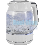 Чайник электрический Vitek VT-WK1059 1.7л. 2200Вт белый корпус: стекло/пластик