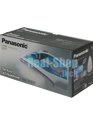 Утюг Panasonic NIM250TGTW голубой/белый, 1550 Вт, 15 г/мин, 75 г/мин, 210 мл