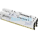 Оперативная память Kingston Fury Beast, DDR5, 64Gb (2x32Gb), 5600MHz, CL40, DIMM, с радиатором, белый