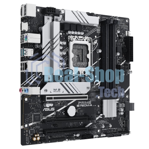 Материнская плата ASUS PRIME B760M-A-CSM, Socket LGA 1700, Intel B760, 4xDDR5, 4xSATA, 2xM.2, 1xPCIe 4.0 x16, 1xPCIe 4.0 x4, 2xHDMI, 1xDP, 1x 2.5Gb LAN, 2xUSB-A 3.1, 4xUSB-A 2.0, 3x3.5 мм, 7.1, mATX