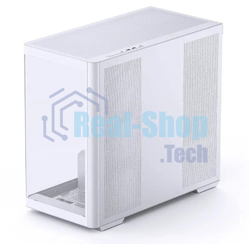 Корпус без блока питания JONSBO D300, Mini-Tower, TG, no fan, 2xUSB-A 3.2 + 1xUSB-C 3.2, mATX, mITX White
