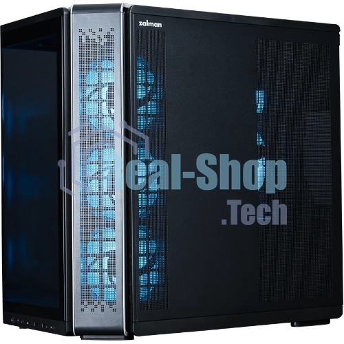 Компьютерный корпус ZALMAN MidTower P60 black (ATX, без БП, 2xUSB 3.0+USB Type C, 5x120мм ARGb) (Zalman P60 Black)