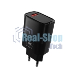 Сетевое зарядное устройство MORE CHOICE (4620202553393) NC09a 1USB 3.0A QC3.0 15W б, черный