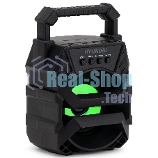 Колонка портативная Hyundai H-PS1000 черный 9 Вт 1.0 BT/USB 10м 500mAh