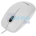 Мышь проводная Logitech B100 белый, 1000 dpi, USB, кнопки - 3