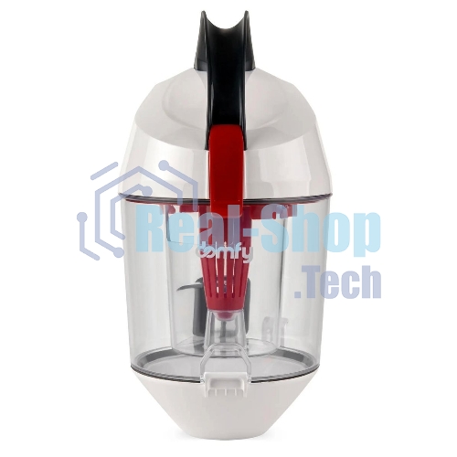 Пылесос Domfy DSC-VC505 белый/красный, 350/2000 Вт, уборка сухая, пылесборник контейнер 2.5 л