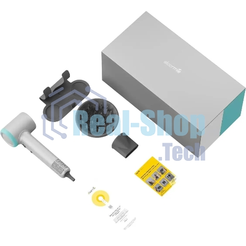 Фен Deerma DEM-CF51W серый, 1400 Вт, компактный, ионизация