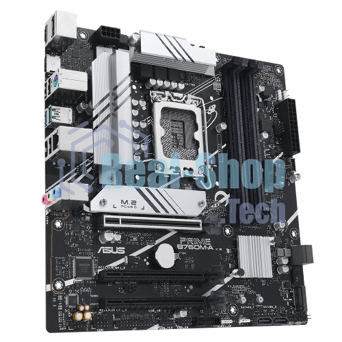 Материнская плата ASUS PRIME B760M-A-CSM, Socket LGA 1700, Intel B760, 4xDDR5, 4xSATA, 2xM.2, 1xPCIe 4.0 x16, 1xPCIe 4.0 x4, 2xHDMI, 1xDP, 1x 2.5Gb LAN, 2xUSB-A 3.1, 4xUSB-A 2.0, 3x3.5 мм, 7.1, mATX
