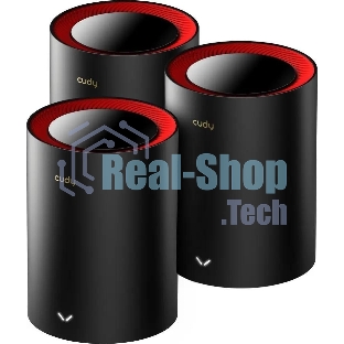 Wi-Fi Mesh-система/AX3000 Wi-Fi 6 Mesh 2.5G Solution 3-Pack, Dual-Band, Chipset MT7981BA+MT7976CN+RTL8221B, 802.11ax/ac/a/b/g/n, 2402Mbps at 5GHz + 574Mbps at 2.4GHz, 2.5G WAN+GE LAN, 5 internal antennas, MU-MIMO, DDNS, Zerotier/Wireguard/OpenVPN/IPSec/L2TP/PPTP VPN, DNS over Cloudflare/Google/Quad9, IPv6, Seamless Roaming, WPA3, TR069/TR098/TR111/TR181,easyMesh R3 Optional, Ver 2.0, Cudy Mesh, Cudy APP
