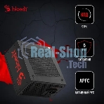 Блок питания Bloody BD-PS1000G, 1000Вт, 80 PLUS Gold, 140мм, модульный, черный